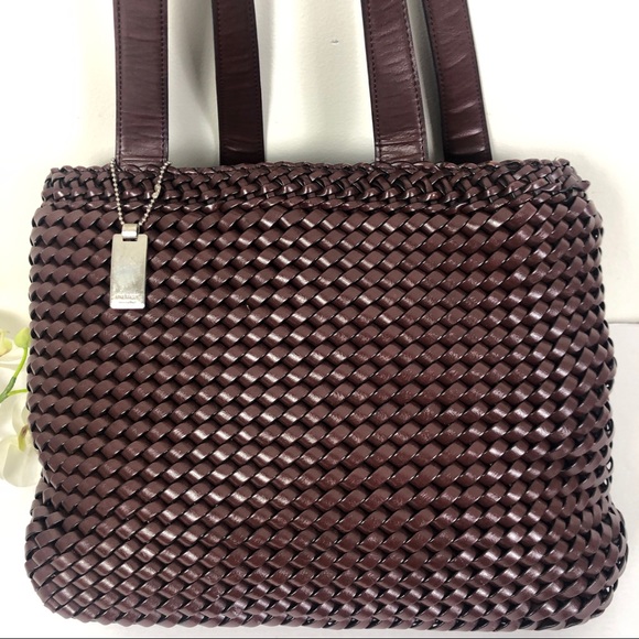 Nine West Handbags - Nine West Woven Brown Shoulder Bag